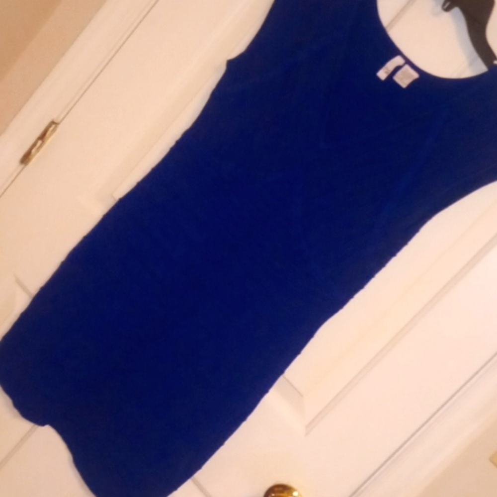 Royal Blue sweater type mini dress